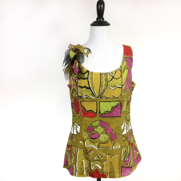 Anthropologie Tops - 🦋Edme & Esyllte Anthro Yellow Abstract Tank